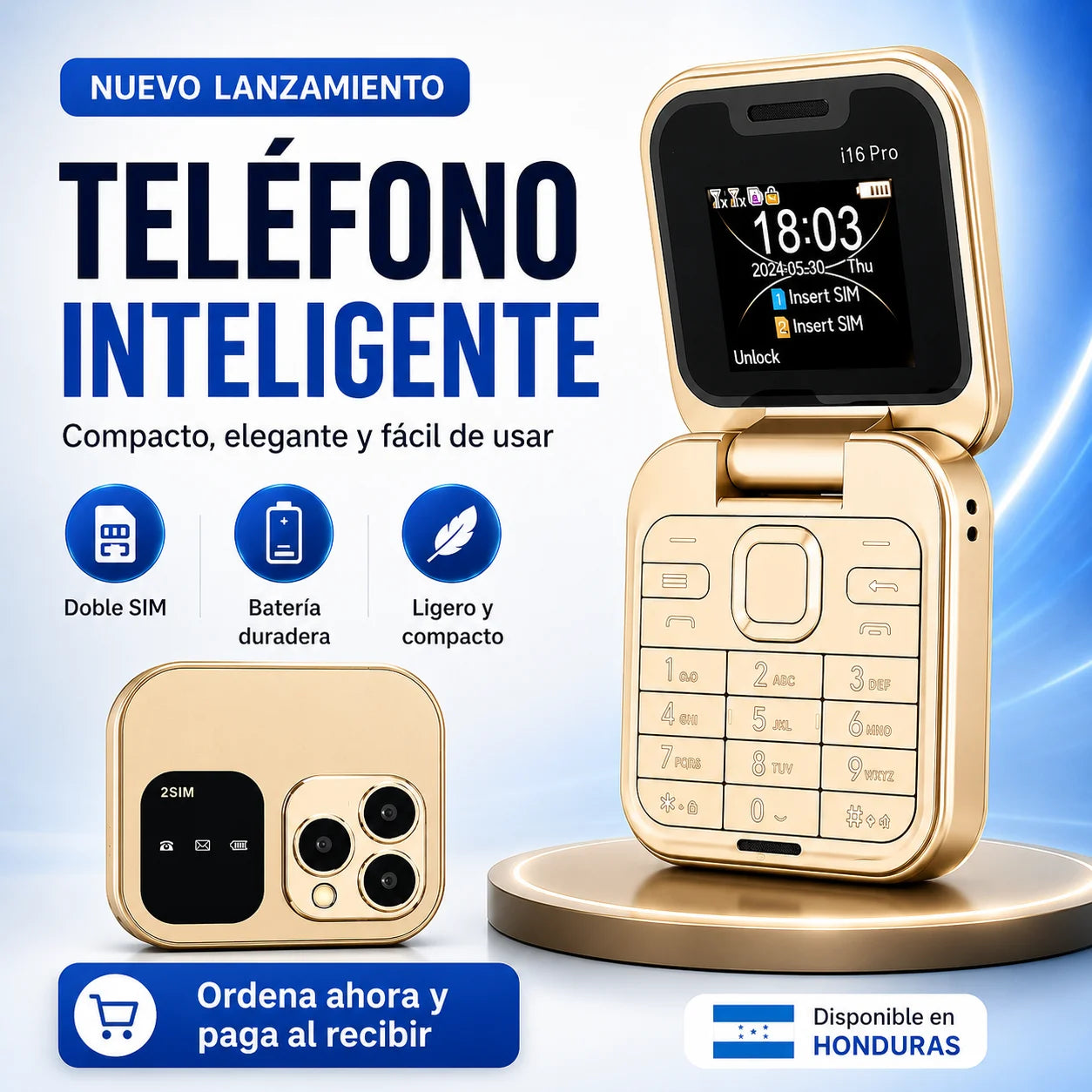 Teléfono Inteligente i16 PRO Flip™ (Copy)